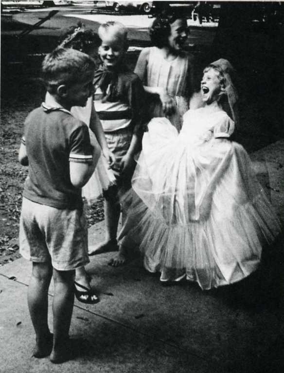 Children participating in a mock marriage, North Carolina 1963